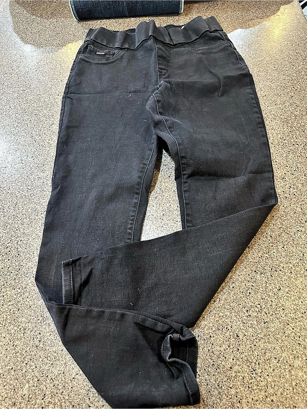Nine West Heidi Pull-On Skinny Black Skinny Jeans size 8